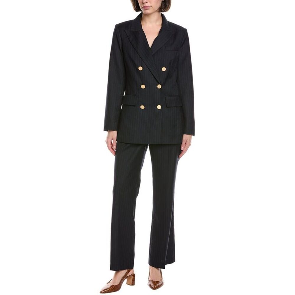 Pascale La Mode Womens  2Pc Suit, Blue